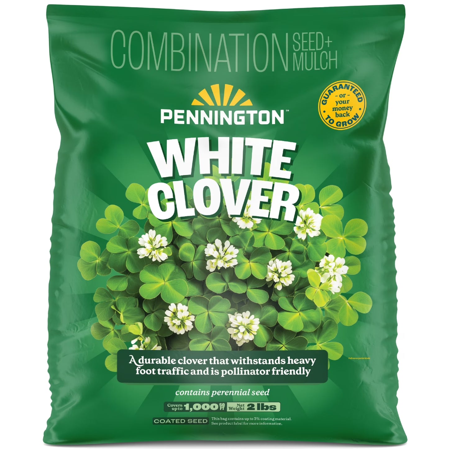 (2 Pack)  White Clover Seed, 2Lb